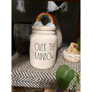 Rae Dunn over the rainbow ceramic jar
